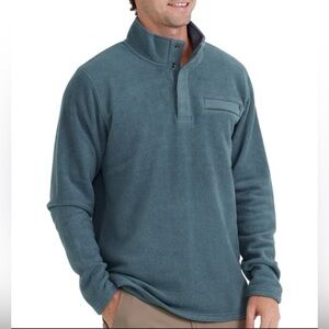 Free Fly Fleece Snap Indigo Pullover